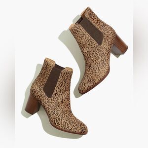 Madewell | The Laura Chelsea Boot in Spotted Calf Hair | Size 9